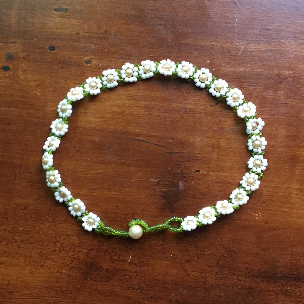 🌕 flower cute simple Choker( necklace)